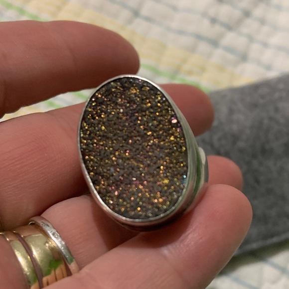 Silver and Brown women ring - Picture 7 of 7